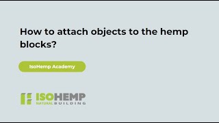 How to attach objects to the hemp blocks?